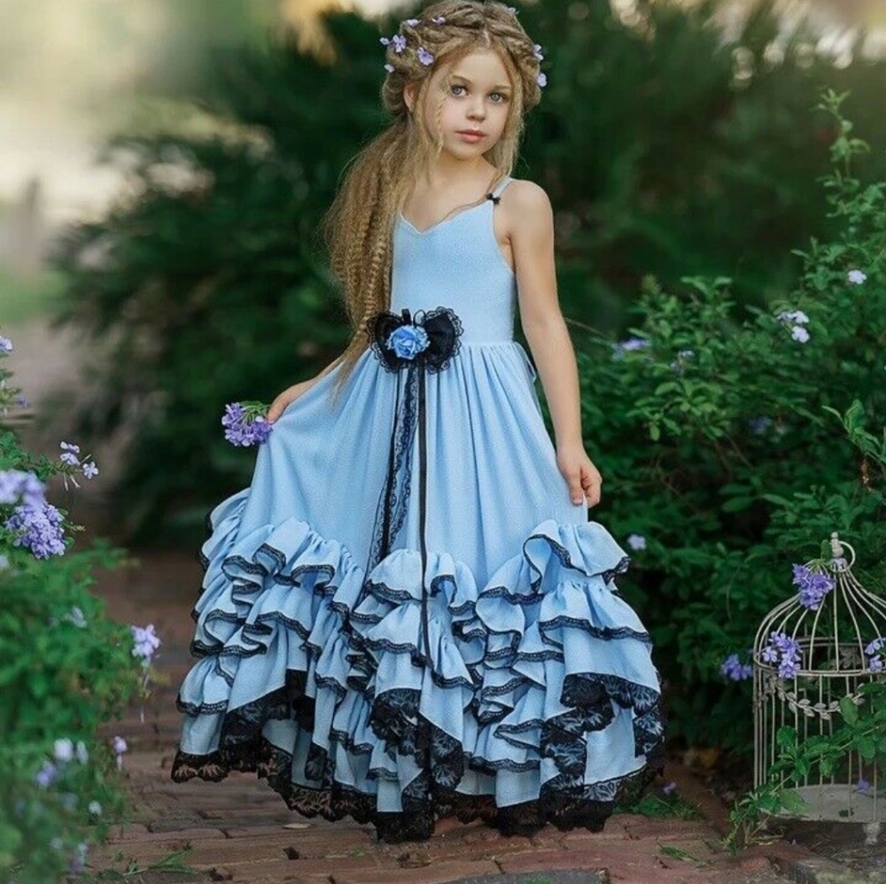 Dollcake a thousand word frill dress Blu3